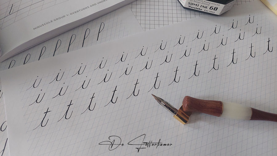 De letter “i” en “t”, overturns &&nbsp;underturns