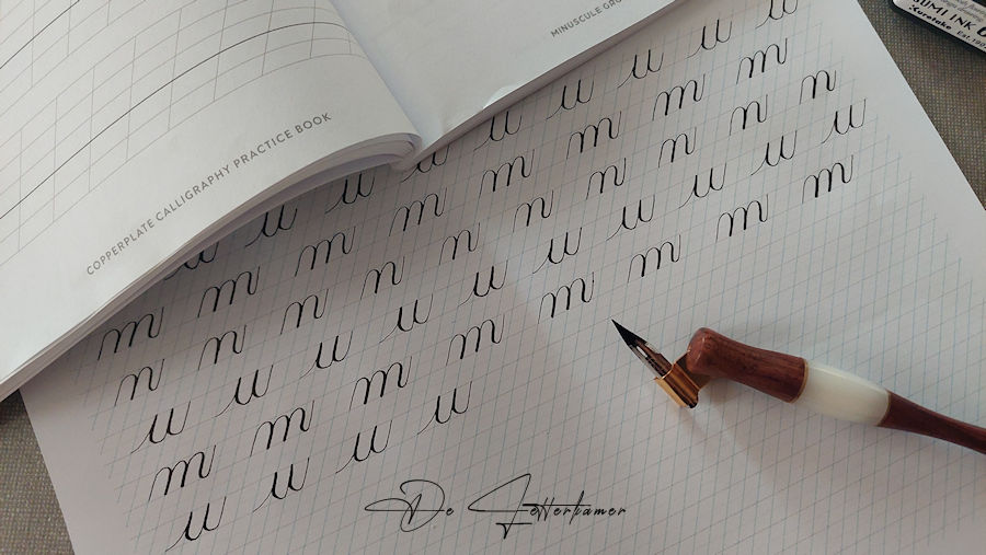 De letters u, m en&nbsp;n